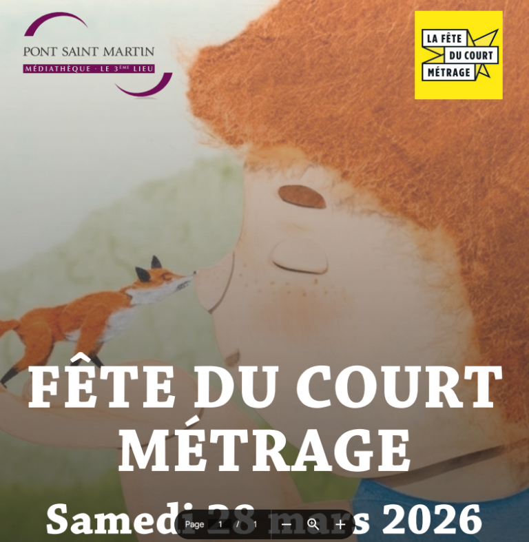 P.C.V. Cinéma : Fête du Court Métrage à Pont Saint Martin