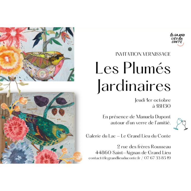 P.C.V Exposition : « Les Plumés Jardinaires » de Manuela Dupont